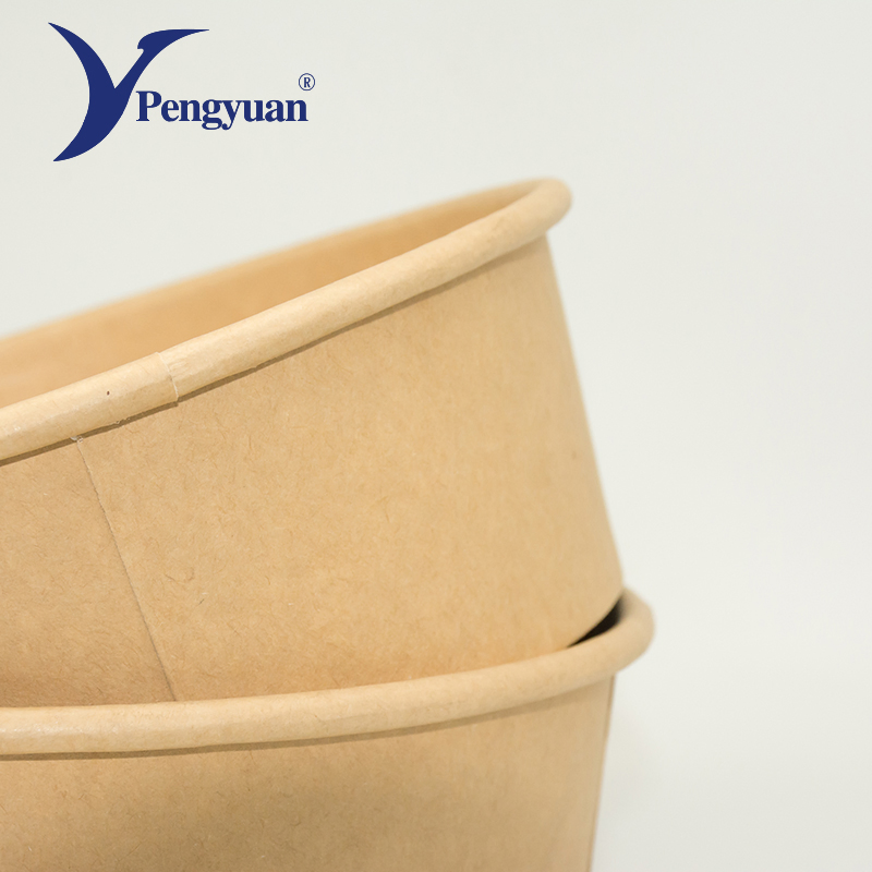 Take Away Food Container Paper Bowl Kraft Bowl Salad Bowls