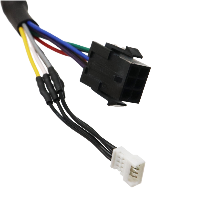 High Quality Dual 6pin Housing to Dual 4pin Housing Cable Assembly Wire Harness