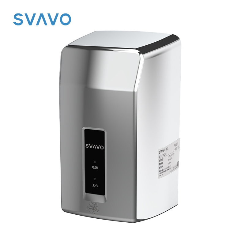 2025 New Design Hotel Bathroom Wall Mounted Electric Hygiene Jet White Automatic Sensor Fast Dry Hand Dryer
