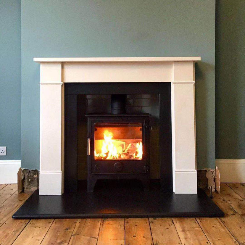 Nature Marble Fireplace Mantelpiece for Villa House Decoration