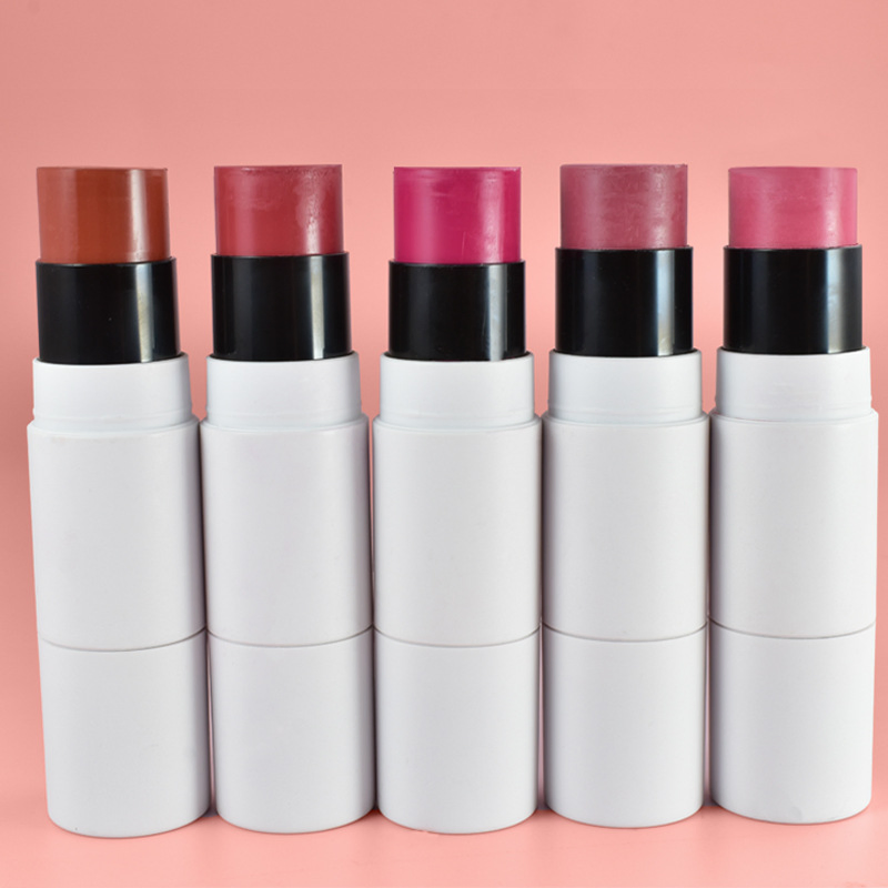 Makeup High Pigment Vegan Blusher Stick with Brush Waterproof Blush Stick