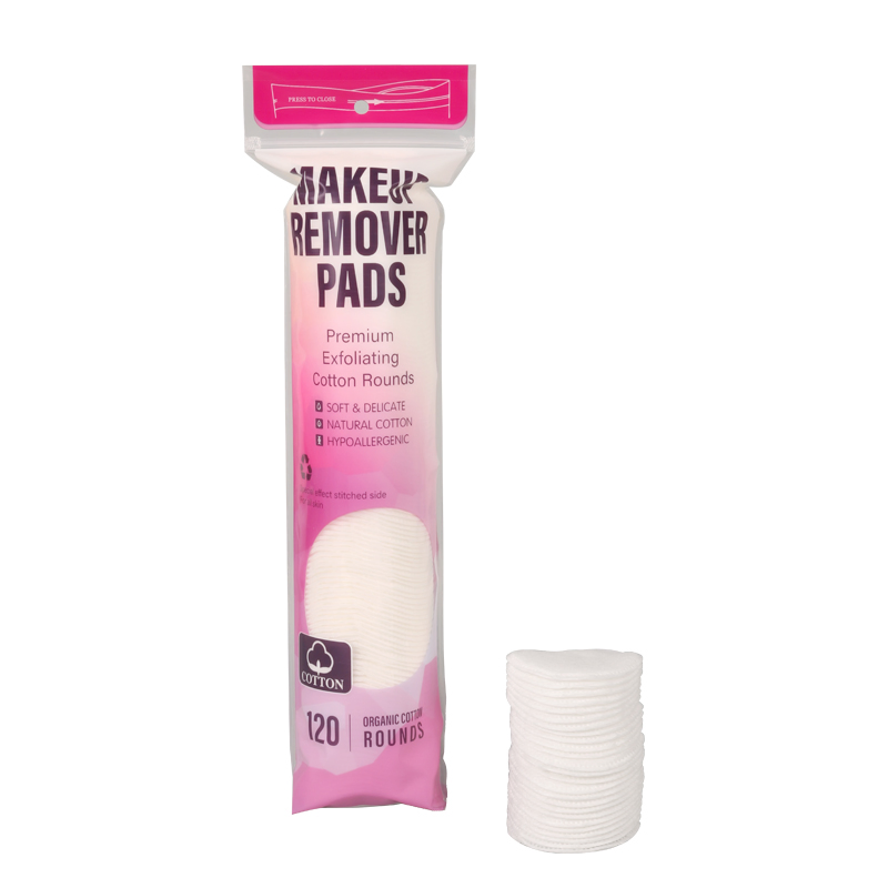 Free Sample Soft Skin Absorbent Disposable Round Organic Cotton Pads OEM/ODM