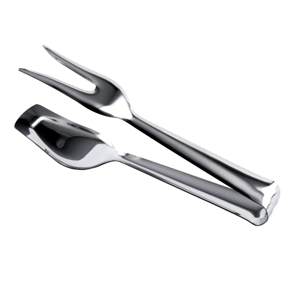 Kitchen Food Tongs BBQ Scissor Tongs Stainless Steel Salad Service Tong