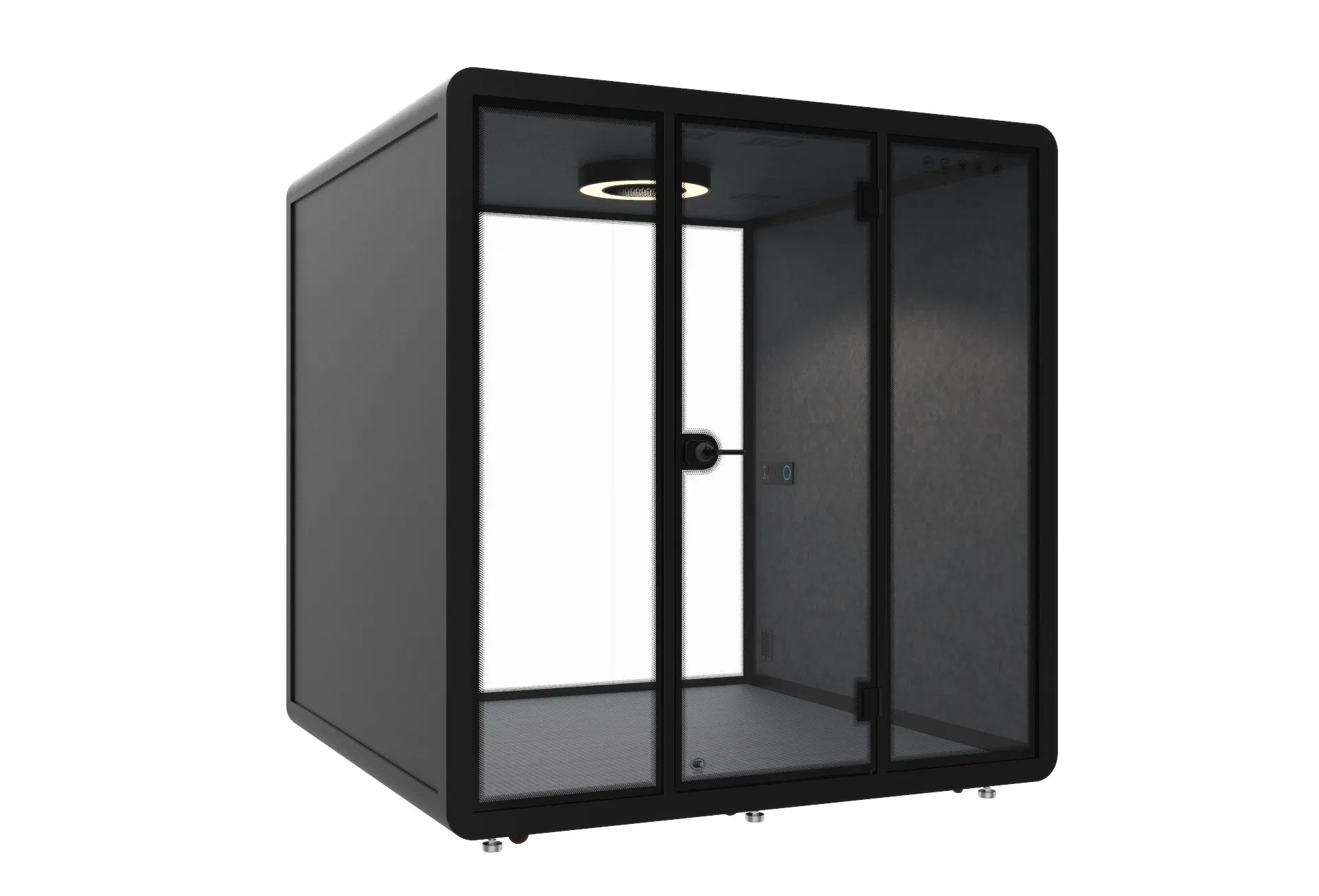 Modular Interview Soundproof Office Pod with Transparent Glass Door for Hr Department