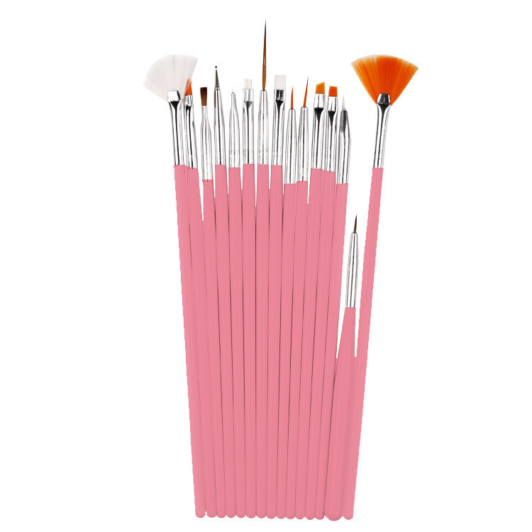 14PCS Private Logo Nail Art Painting Drawing Brush Kit, Nail Tool Products Set for Nail Salon