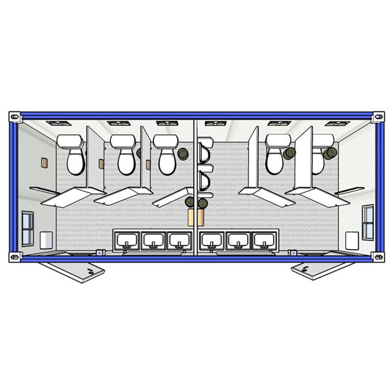 Detachable Outhouse Luxury Portable Toilets for Sale in Ghana