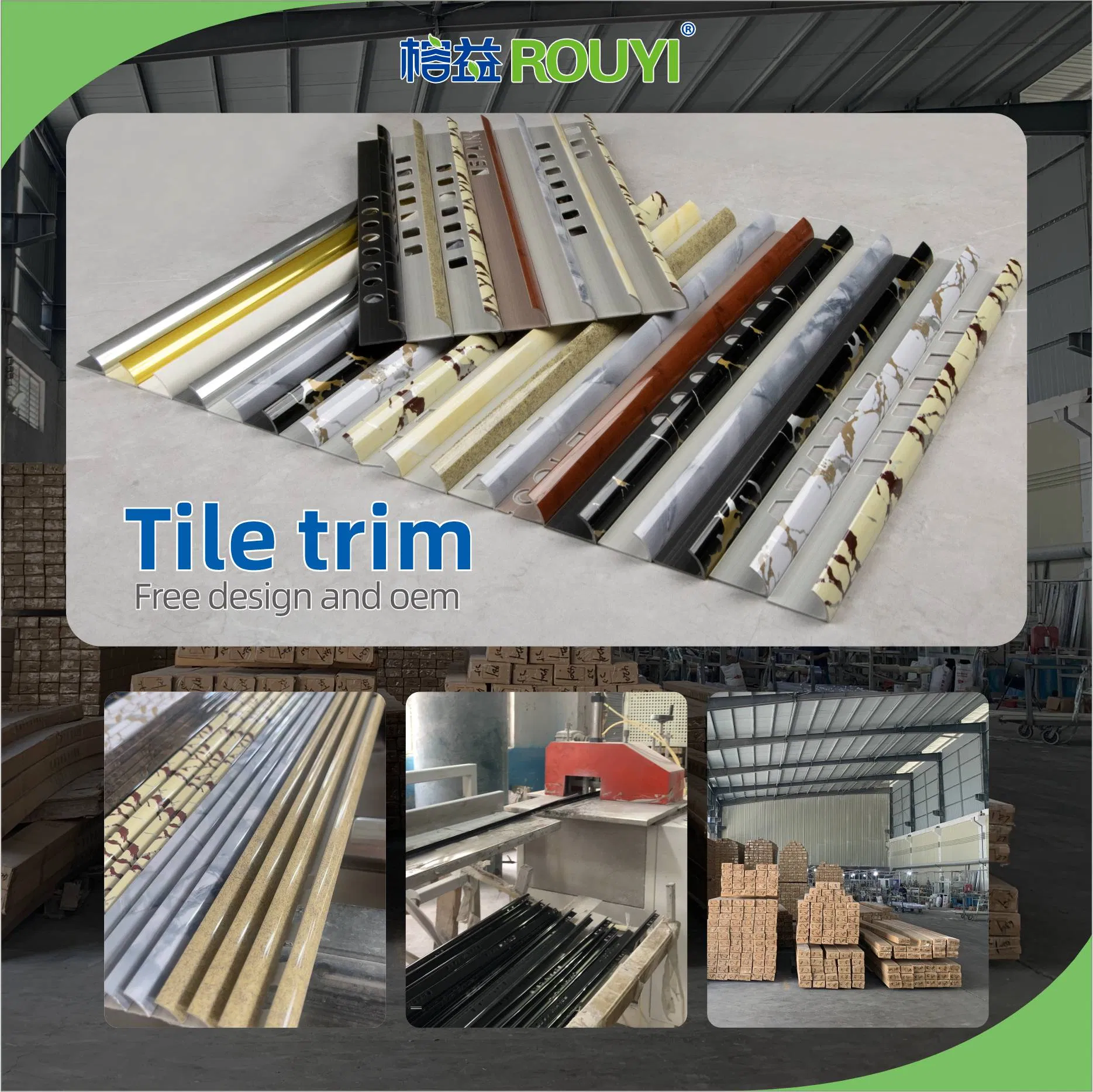 High Quality Factory Custom Hotel Waterproof PVC Tile Corner Trim