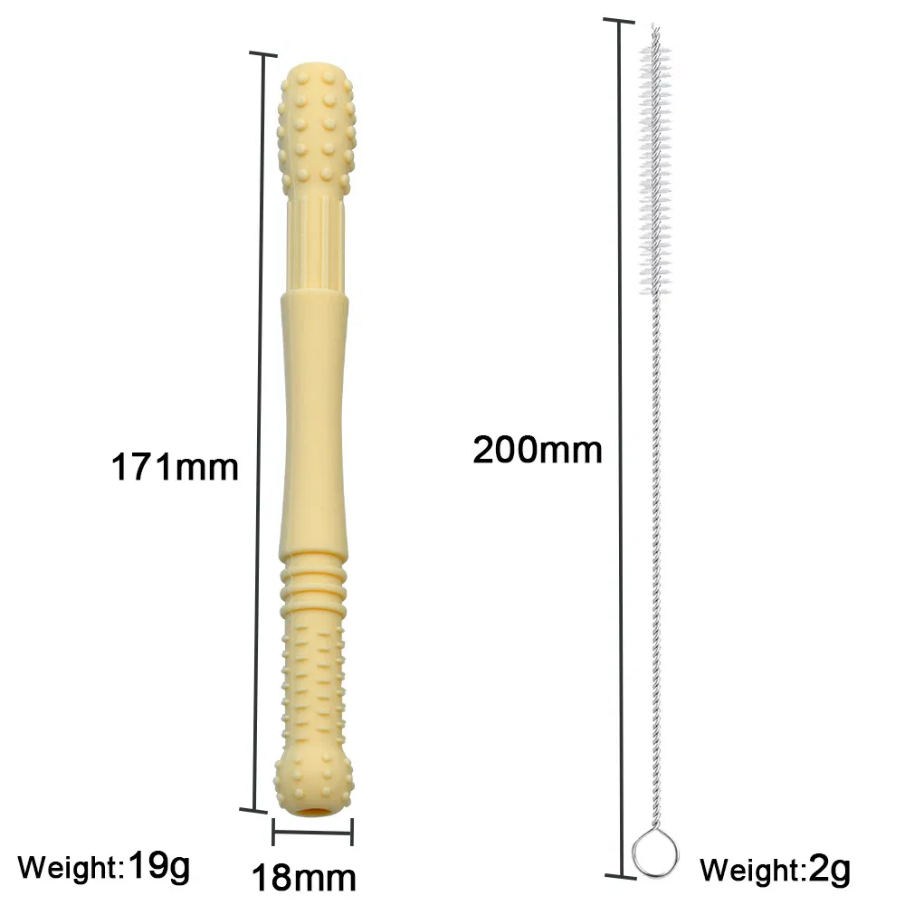 Hollow Silicone Teether Sensory Toys Gum Massager BPA Free Easy to Clean