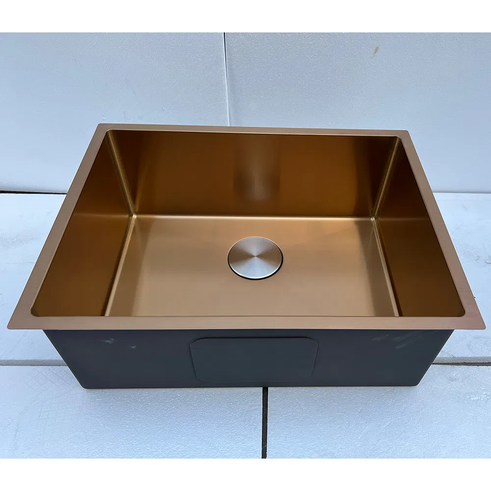 Commercial Stainless Steel Sink Undermount Single Bowl Brushed Satin Kitchen Sink