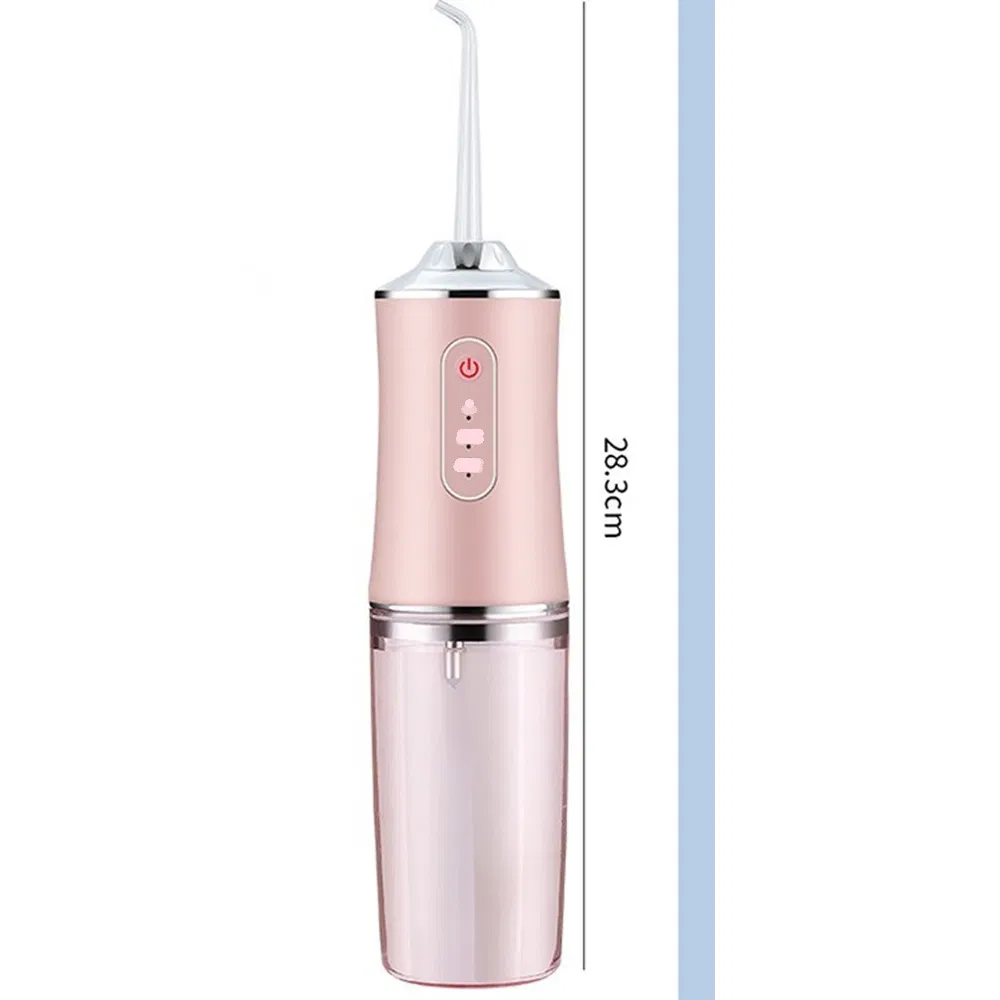 4-in-1 Cordless Electric Teeth Flosser Portable for Oral Irrigator with DIY Mode 4 Jet Tips for Optimal Oral Care