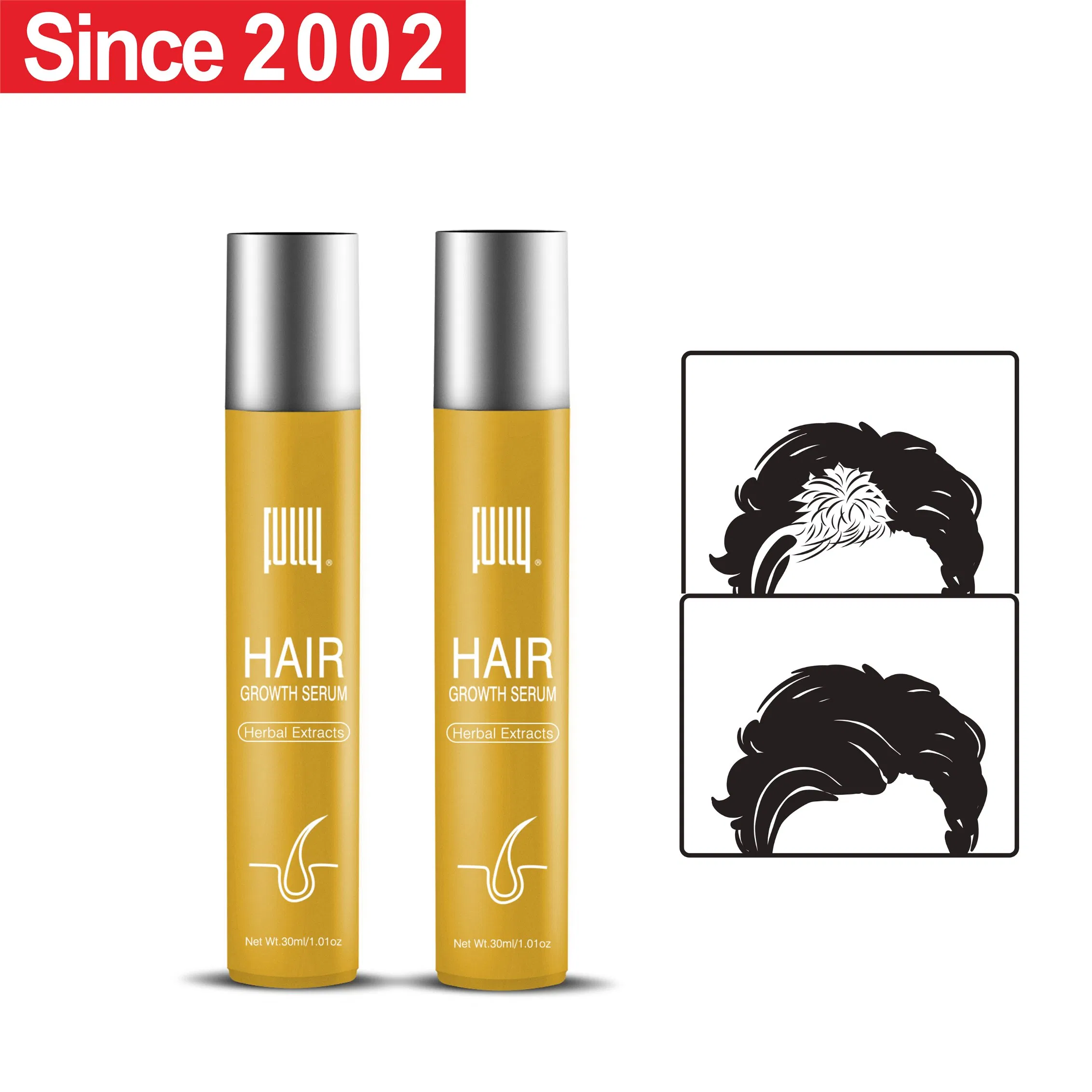Fully Hair Loss Treatment Regrowth Serum Herbal Extracts Hair Growth Serum for Thinning Hair