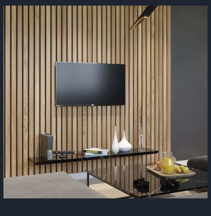 Acoustic Wood Wall Panel with Elegant Wood Veneer