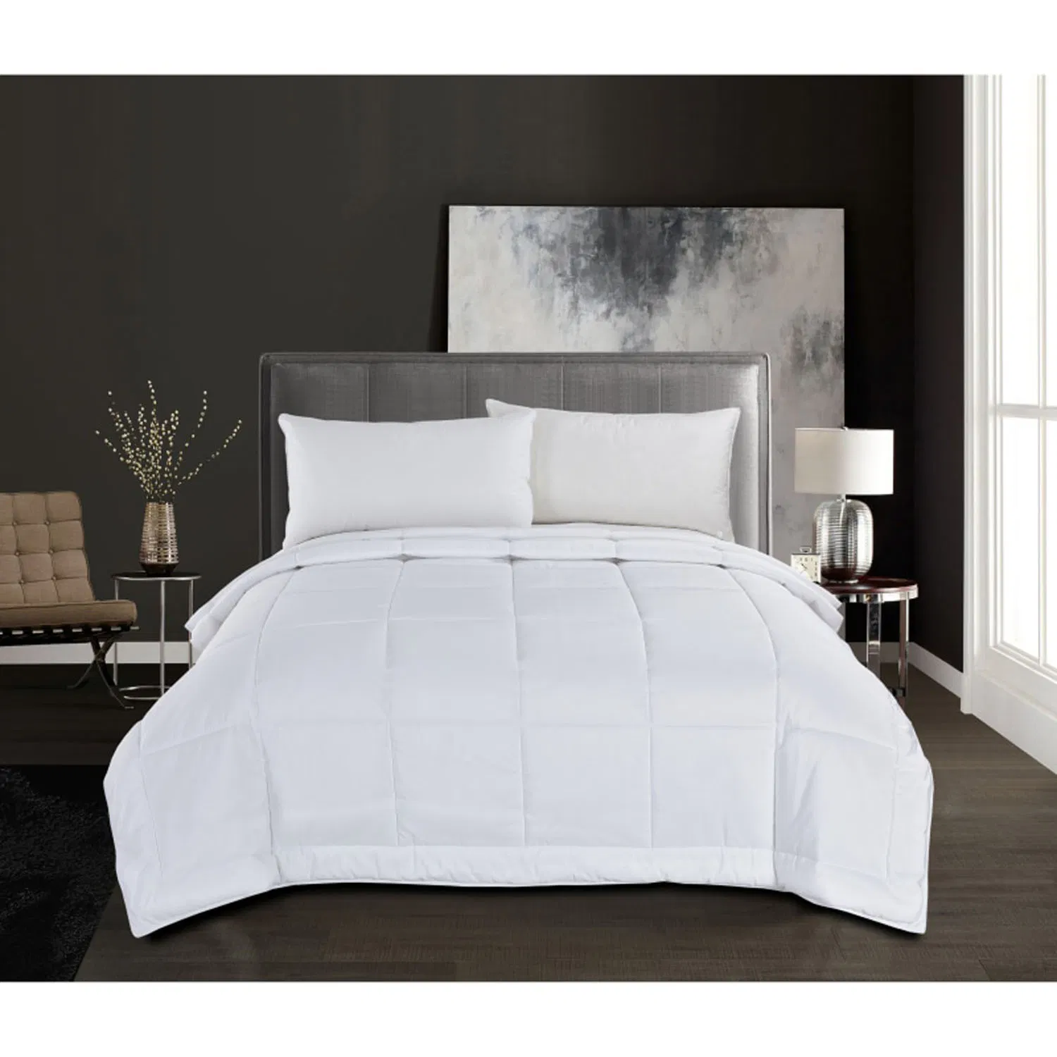 Soft Touch Queen Size Silky Quilts Decorative Bedding 100% Cotton Casing Blend Viscose Fiber Comforter Duvet Insert