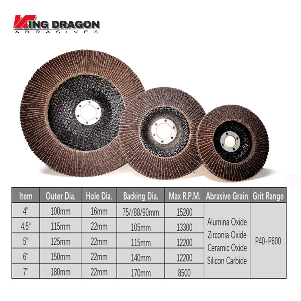 Лепестковый круг T27/T29 циркониевый для нержавеющей стали