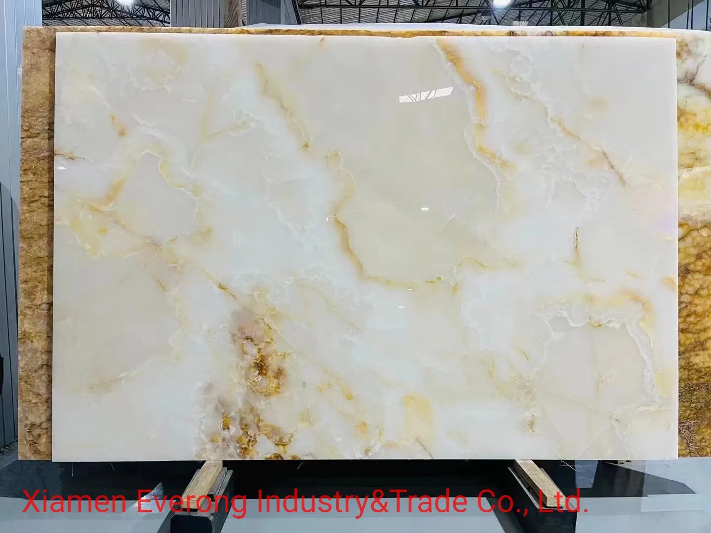 High Quality Polished Milan White Onyx Marble Slabs for Wall/Floor Decoration