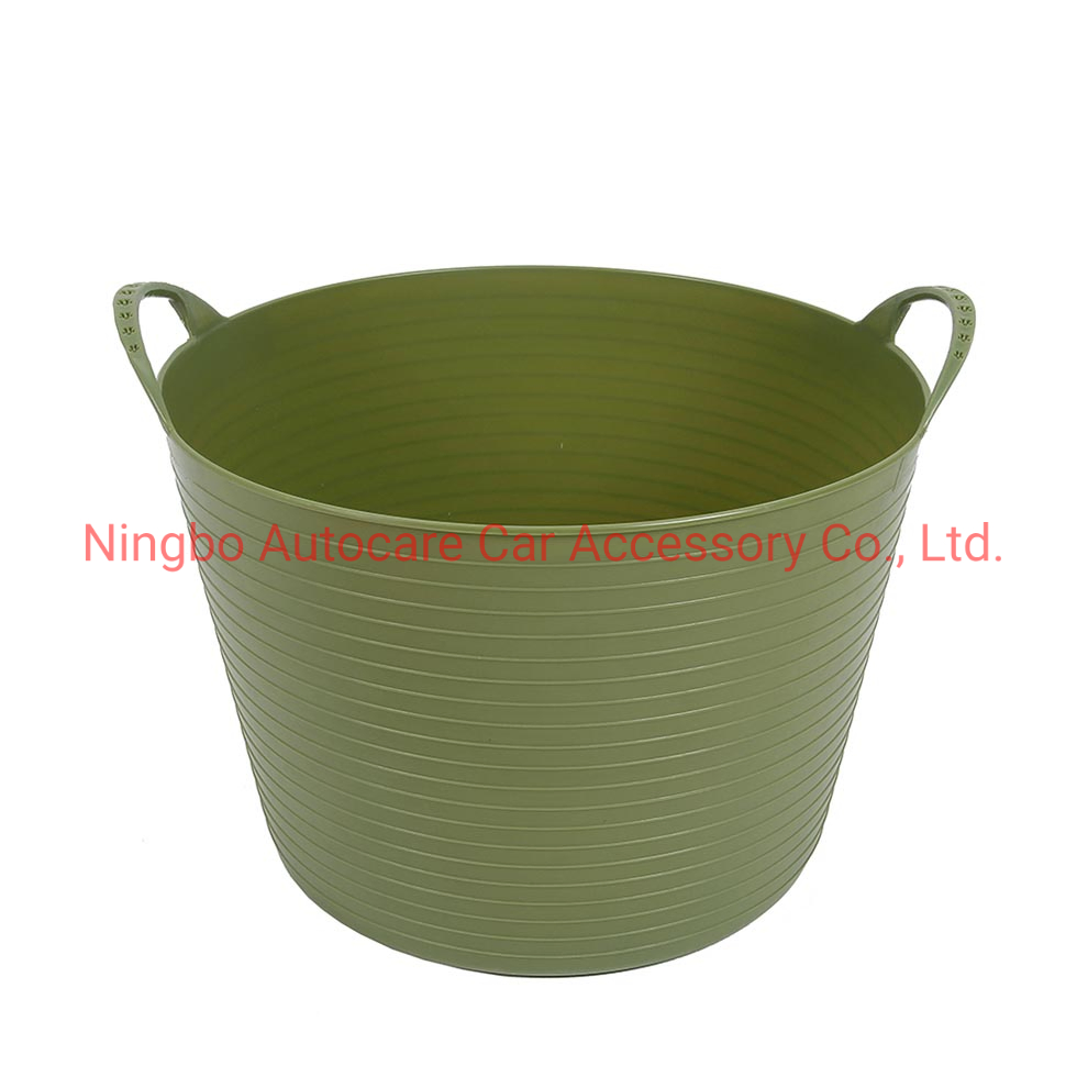 Flexible Bucket Garden Bucket Multiple Function Bucket with Handle Laundry Bucket Flexible Soft Bucket