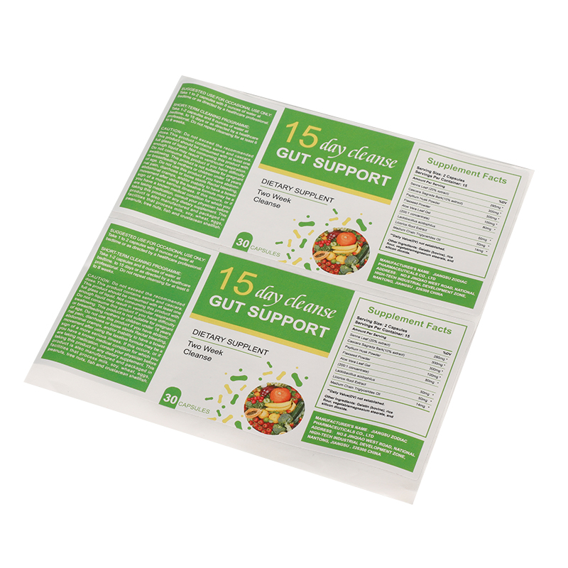 Factory Direct Self Adhesive Health Care Products Packaging Label Sticker