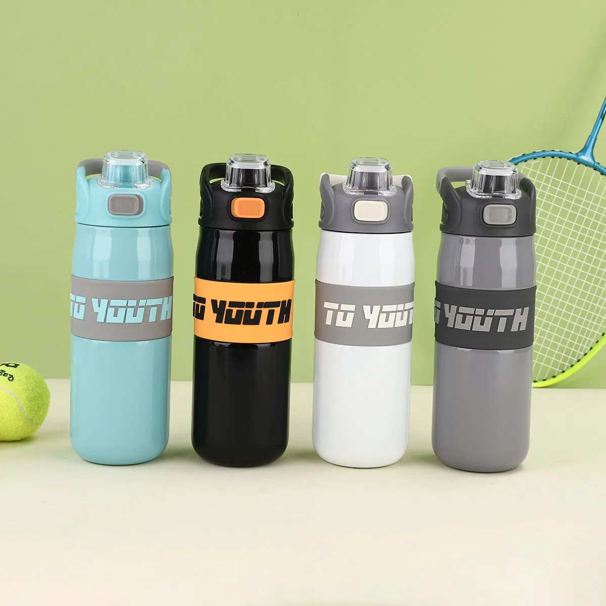 Портативная термокружка из нержавеющей стали с крышкой