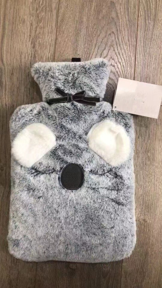 2025 New Arrivals Hot Water Bottle Winter Warm 1L Rubber Hot Water Bag Soft Plush Waist Belt