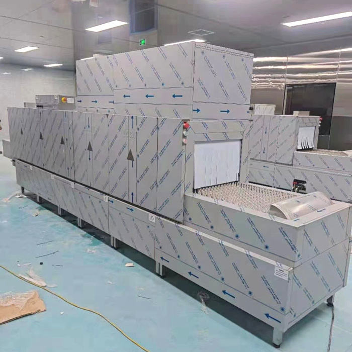 Channel-Type High-Efficiency Commercial Dishwasher for Restaurant Kitchens