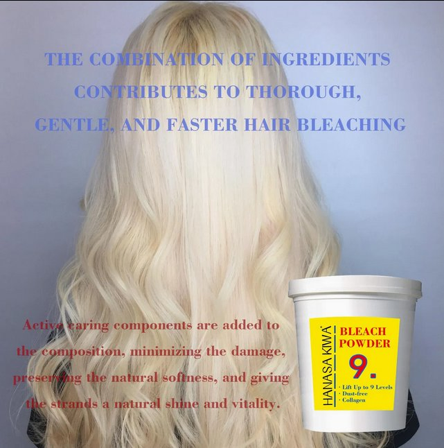 Hanasa Kiwa Hair Lightener Bleaching Bleach Powder