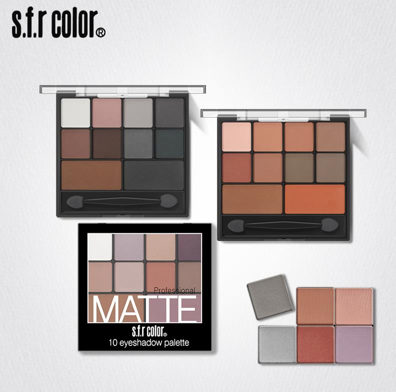 Online Wholesale in Stock Private Label 10 Color Matte Smoked Eye Shadow Palette Easy to Wear Beauty Lady Palette Hot Sale Waterproof Sweat Proof