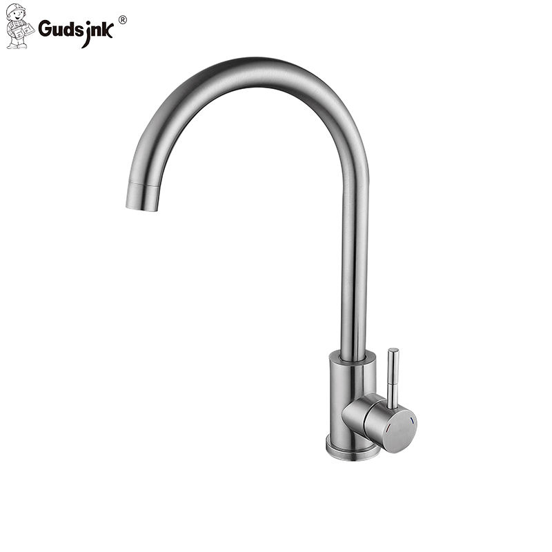 Kitchen Sink Faucet Mixer Tap with Pull-out Sprayer Stainless Steel