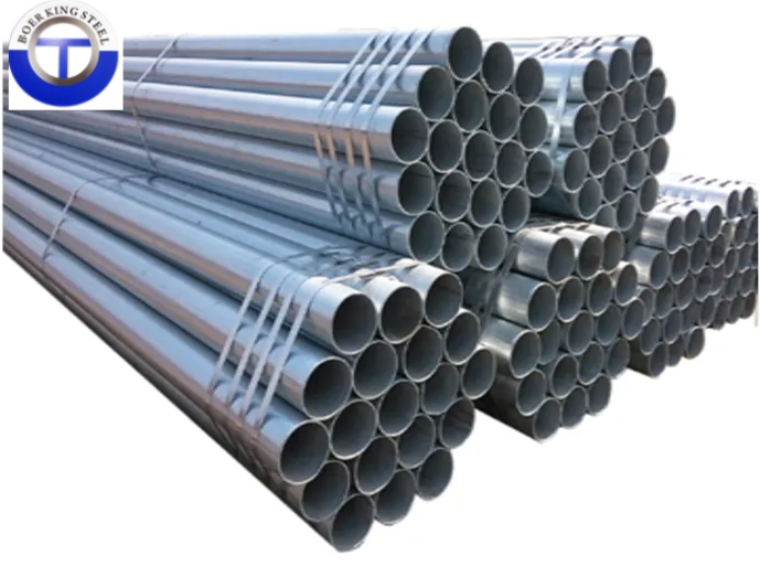 Hot Dipped A53 Pre-Galvanized Round Steel Ms Pipe