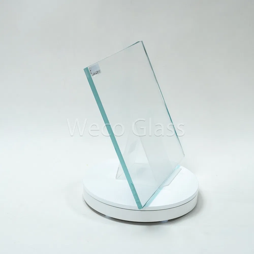 Noise Reduction Clear Color Decorative Ultra Clear Float Glass for Glass Shelves