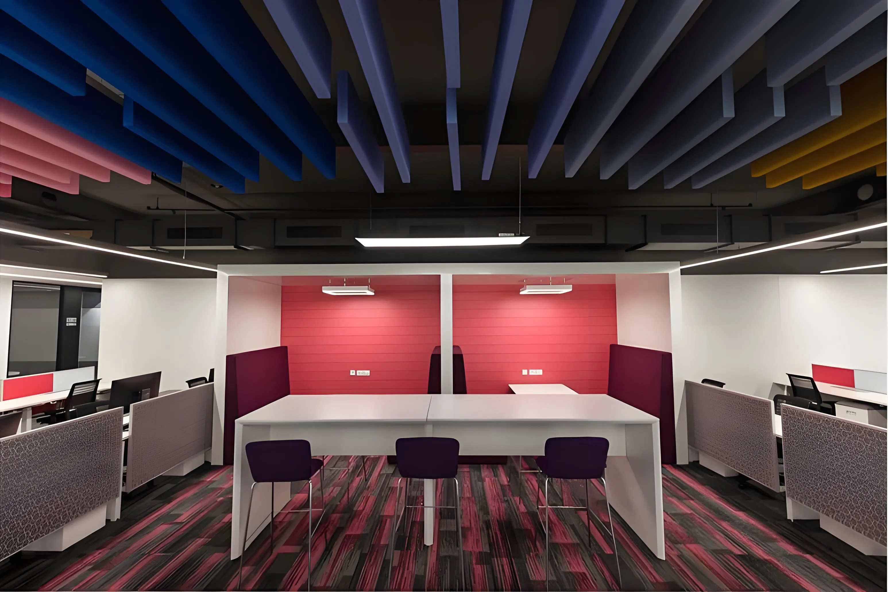 Suspended Ceiling Baffle Acoustic Panel Sound Absorber Baffle Ceiling for Studio/Office