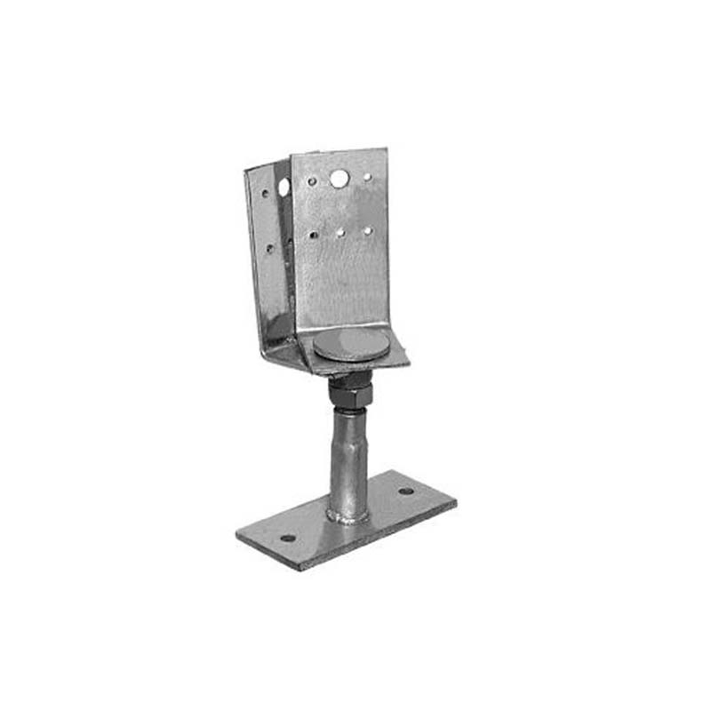 U Bracket Steel Piers Supports Wood Base Post