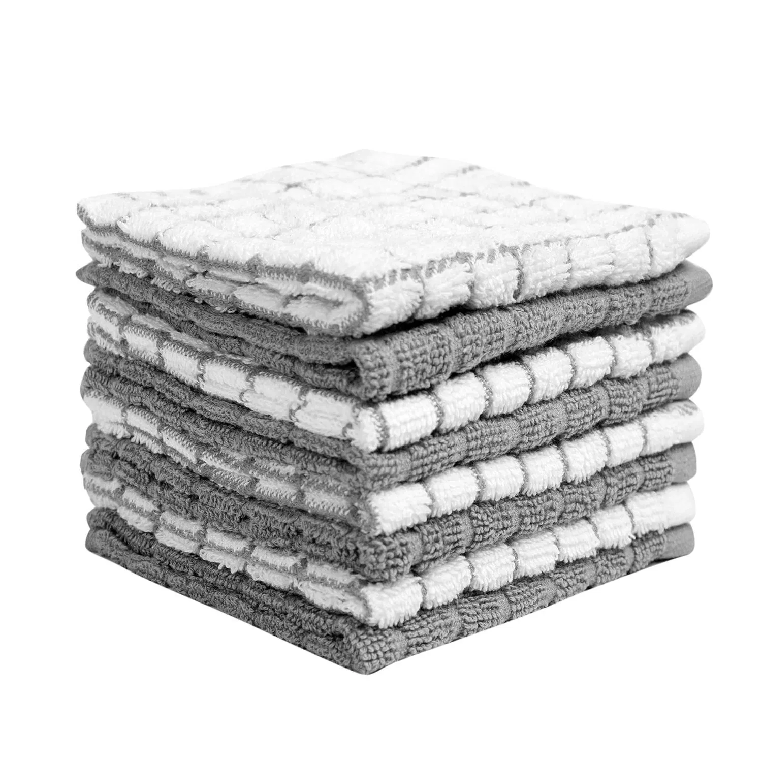 Cotton Dish Cloths Towels for Kitchen, Light and Soft, Quick Drying Rags for Cleaning