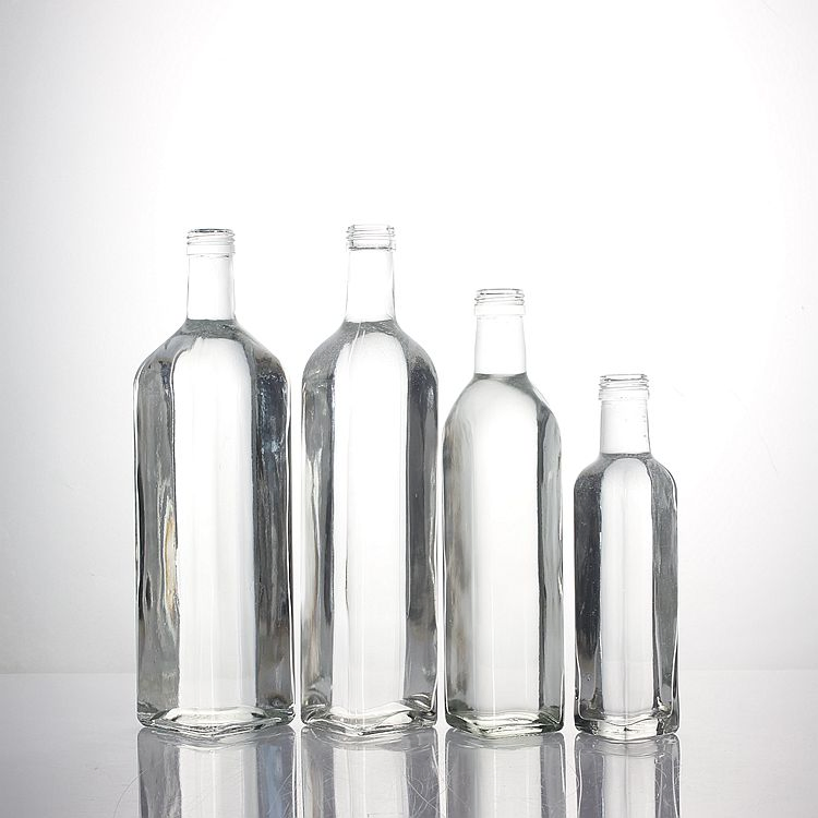 Wholesale 750ml 500ml 250ml Dark Green Square Round Kitchen Edible Olive Oil Bottle