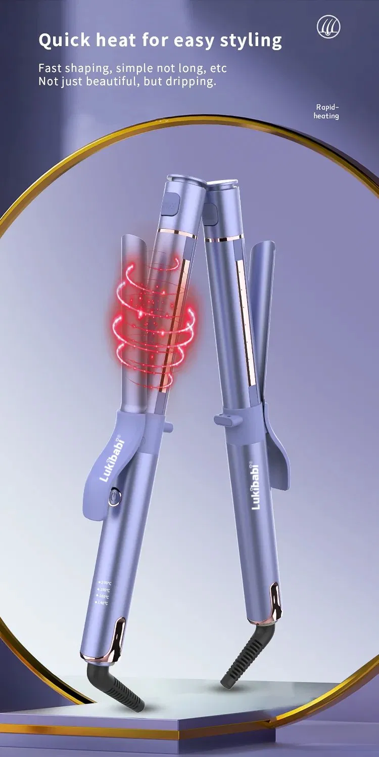 New Arrival Portable Custom Ceramic Electric Steam Hair Tools Curling Wand Hair Iron Curler Machine