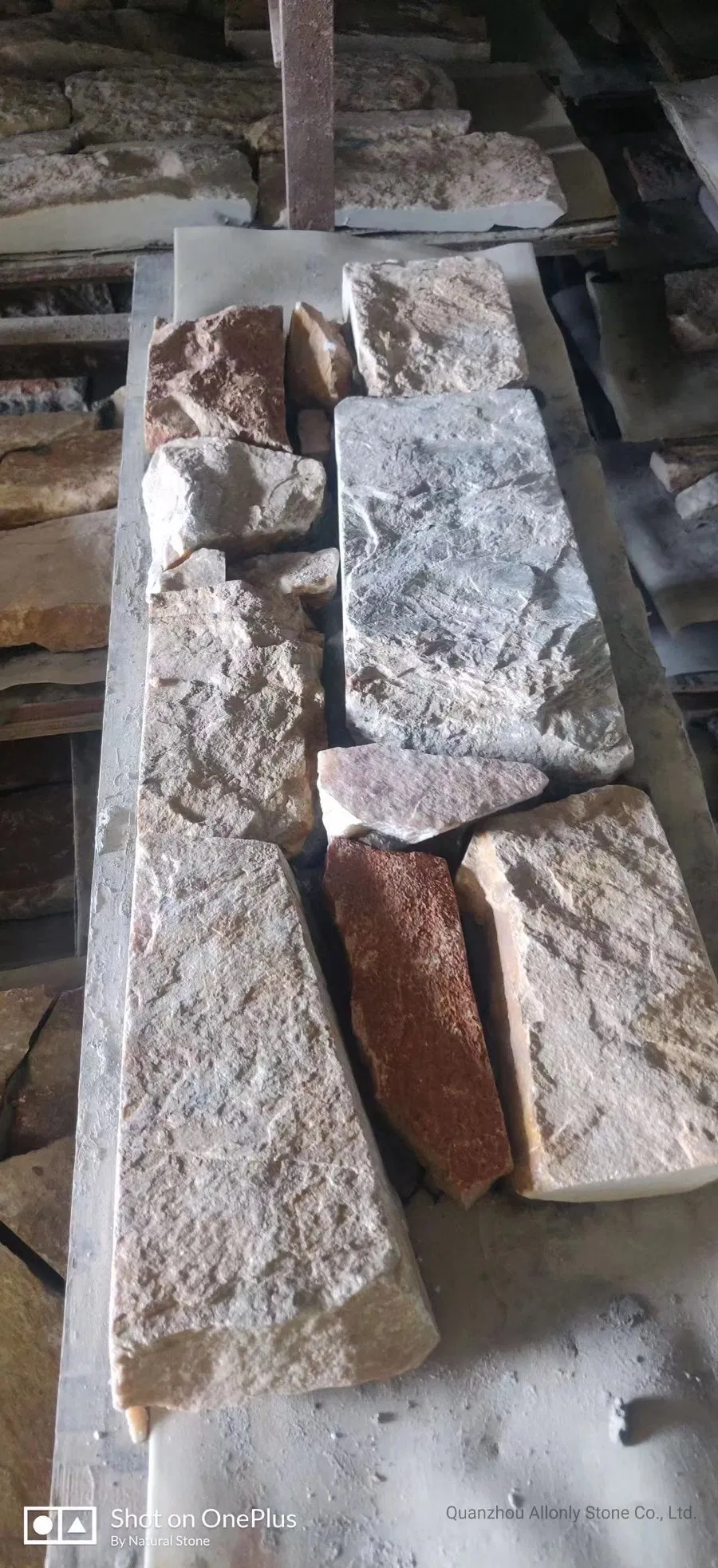 Natural Rusty Yellow Slate Culture Stone Wall Cladding for Outdoor