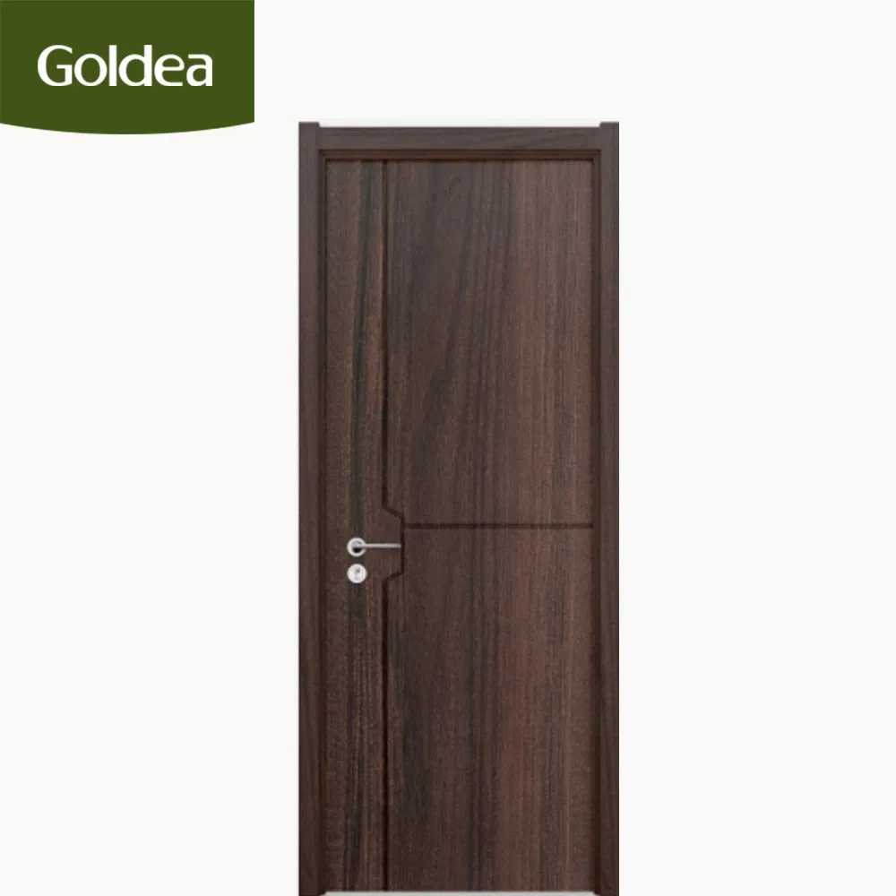 Modern Style Simple Relief Room Interior Entrance MDF PVC Wooden Timber Glass Solid Wood Door