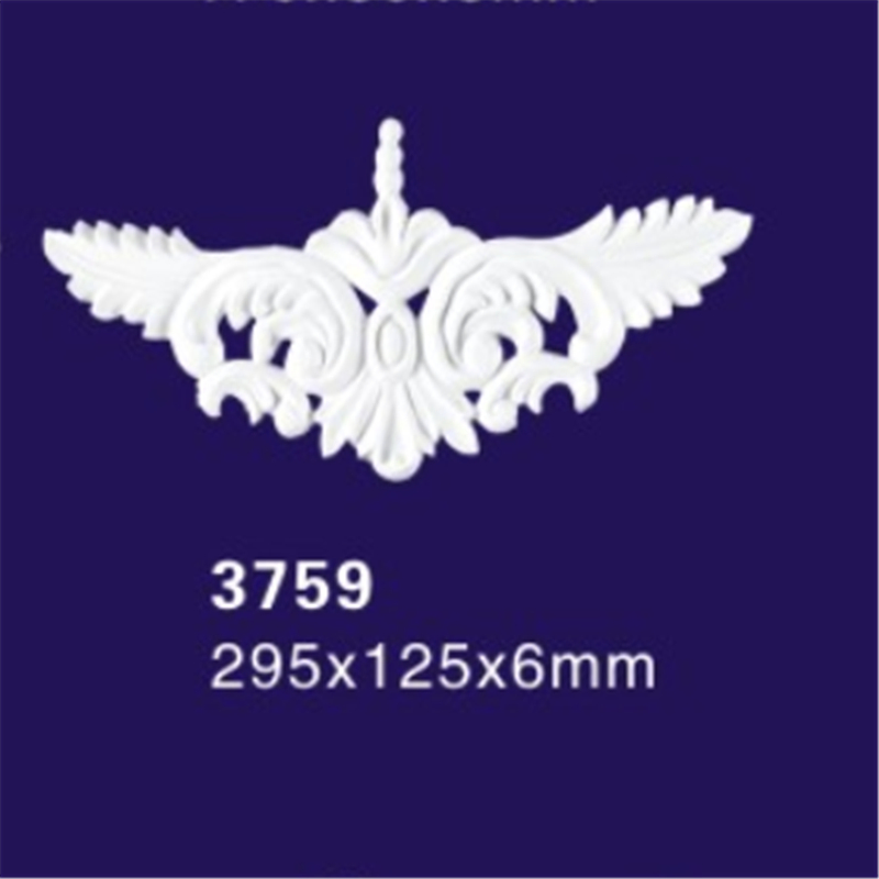 Wall Sculpture Polyurethane Ornaments, Angel Hollow Design Polyurethane Onlays