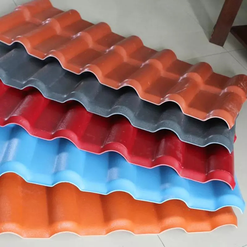 Waterproof Plastic PVC Roofing Sheet Corrugated Heat Insulated ASA Synthetic Resin Roof Tile Roofing Shingles