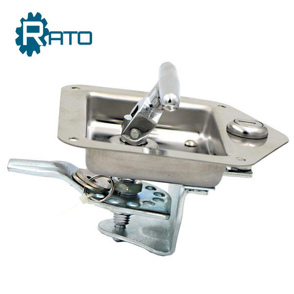 Stainless Steel Folding T Handle Tool Box Latch Paddle Truck Door Tool Box Lock