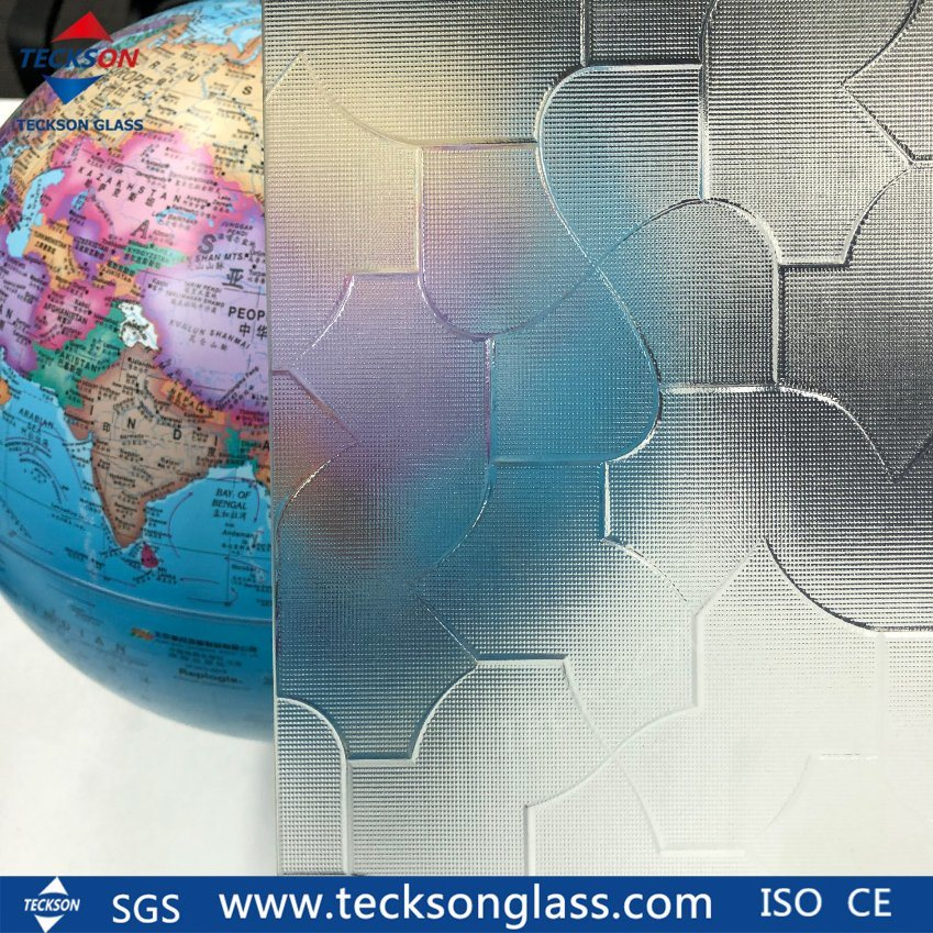 Factory Price 4mm, 6mm, 8mm Patterned Figured Glass for Bathroom, Decoration