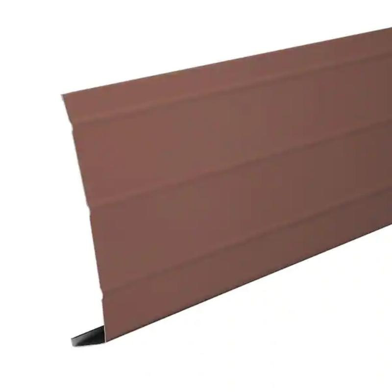 Brown Aluminumribbed Face 8"W X 9'10" Long Fascia