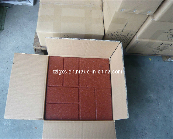 Top Quality Brick Pattern Recycled Outdoor Rubber Tiles
