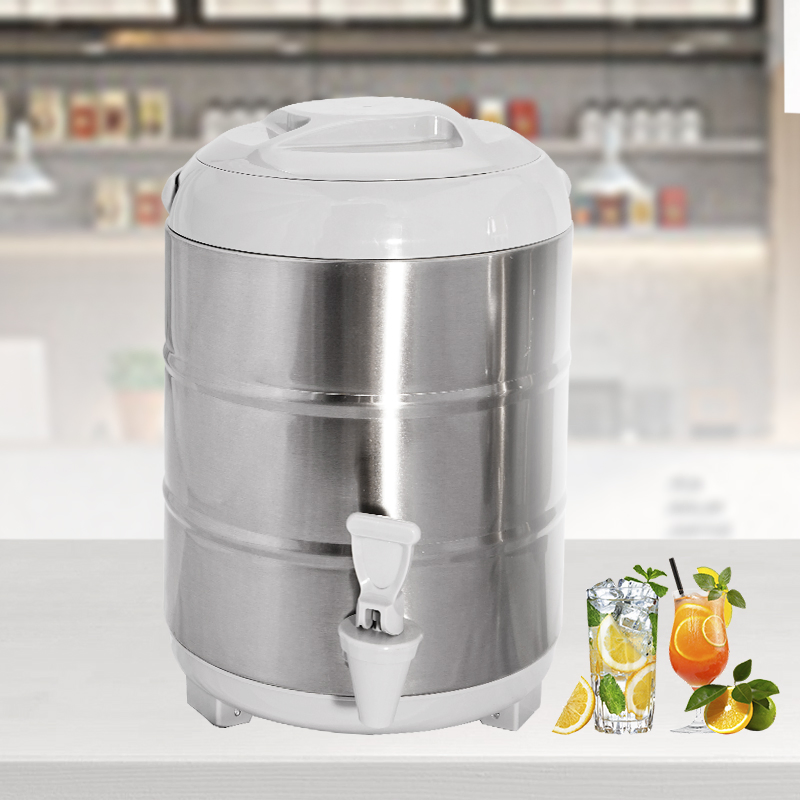 Daosheng Commercial 6-12 Hours Heat Cold Preservation Insulation Stainless Steel Ice Barrel Milk Tea Bucket