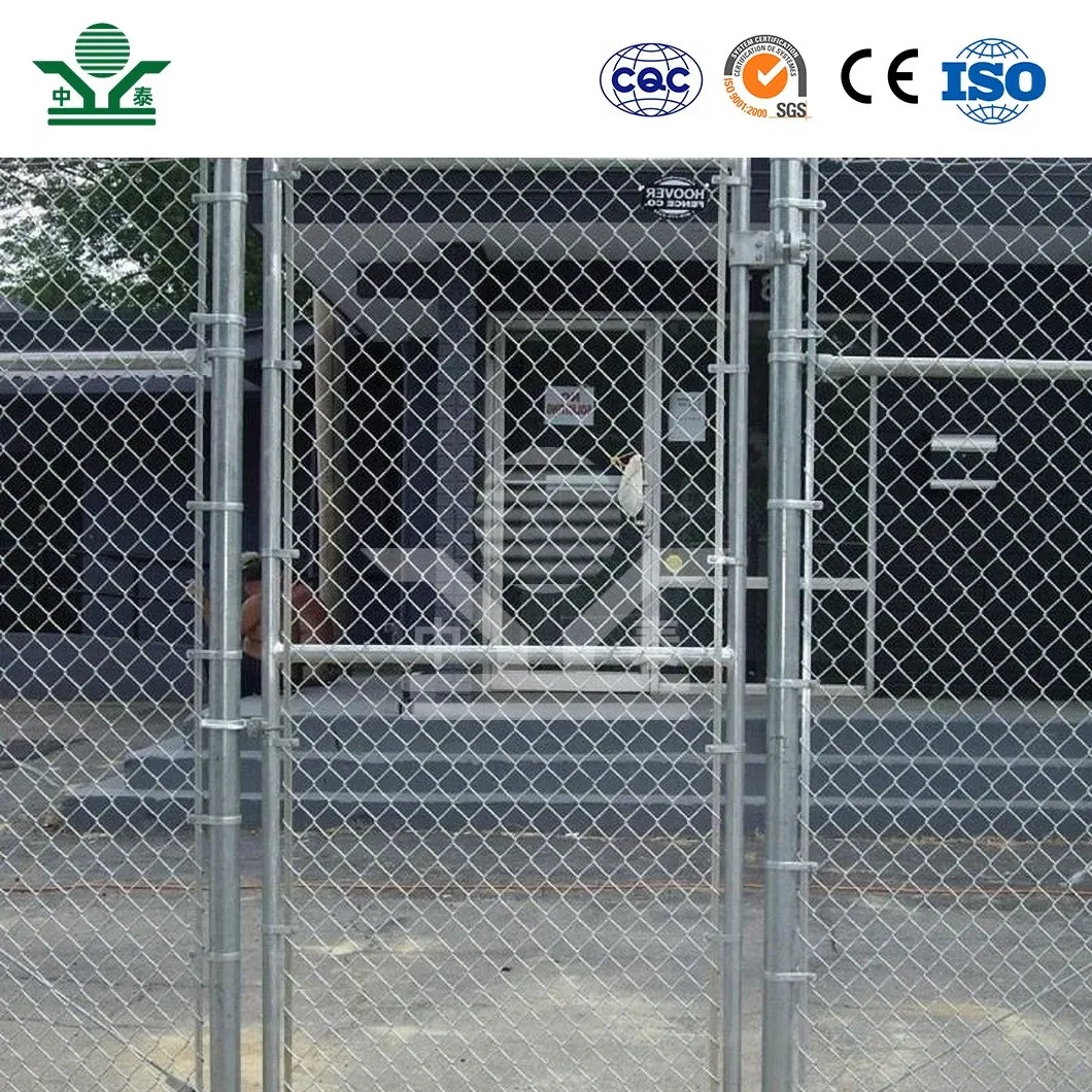 Zhongtai Artificial Grass Chain Link Fence China Suppliers Galvanized PVC Coated Stadium Chain Link Fence 45mm X 45mm 6 FT Galvanized Stadium Chain Link Fence