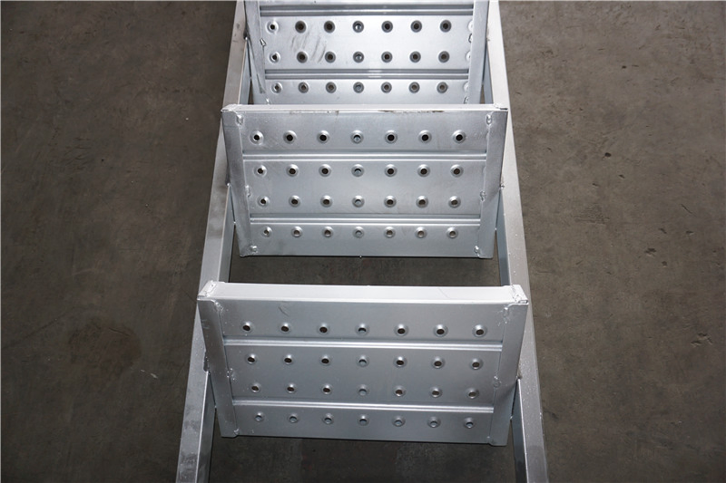 BS1139 Galvanized Scaffolding Parts Metal Stair Steel Q235 Ladder Scaffold Staircase
