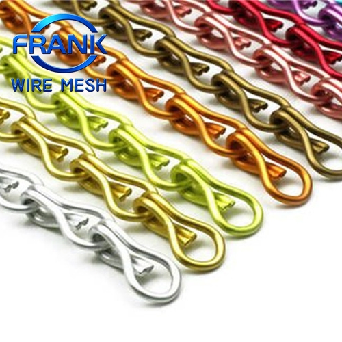 Custom Design Aluminum Double Hook Chain Fly Curtain Mesh for Room Decoration