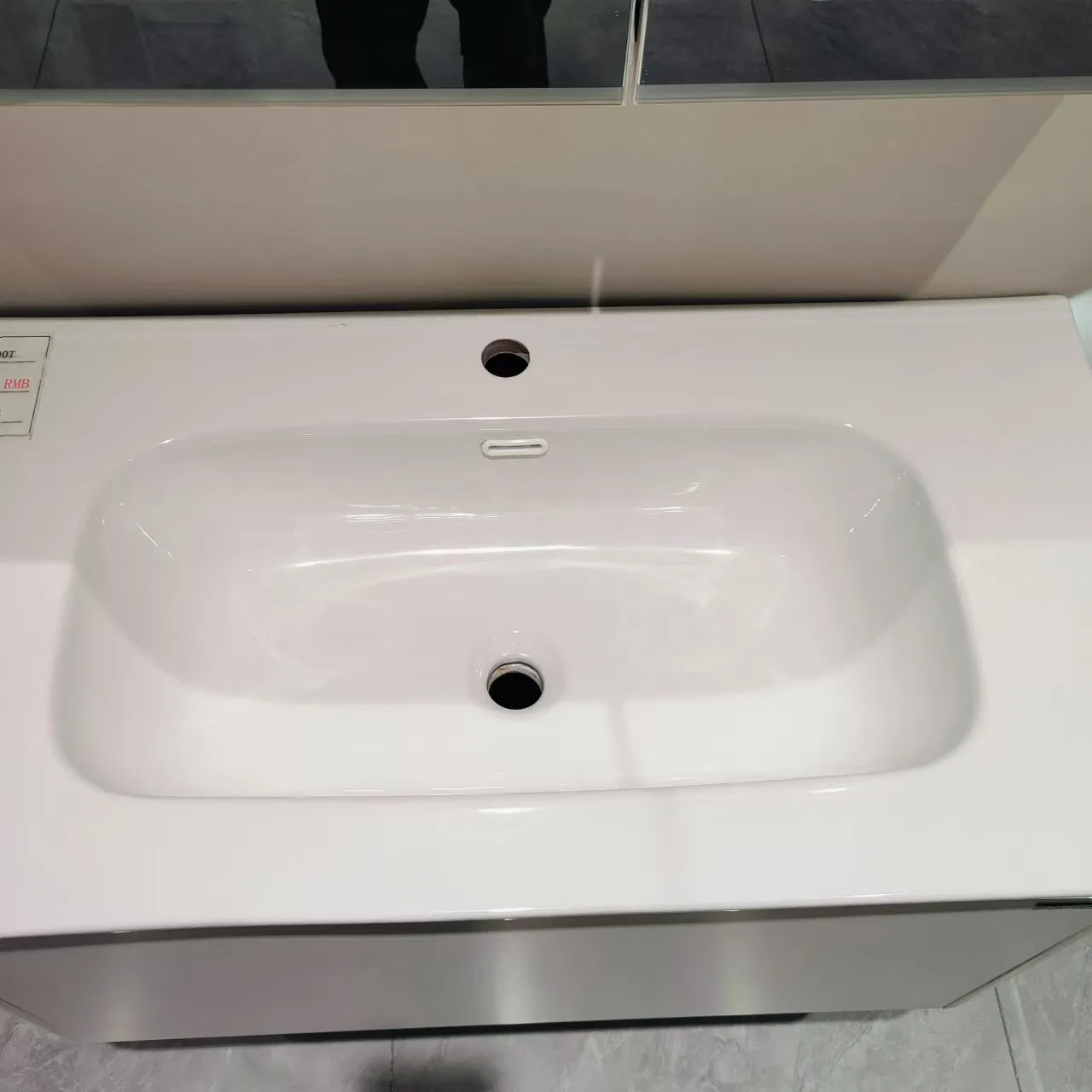 100cm Good Quality Round Cornered Bathroom Basin Sanitary Ware Bathroom Cabinet Sink