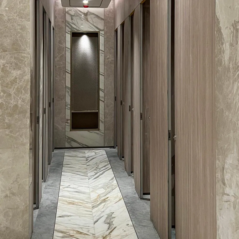 Debo HPL Washroom Partition Toilet Partition Compact Laminate Decorative Design