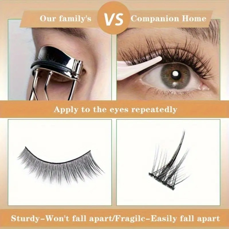 Natural Lashes Wispy Fake Mink Eye Lashes 20pairs of Natural Appearance Fluffy
