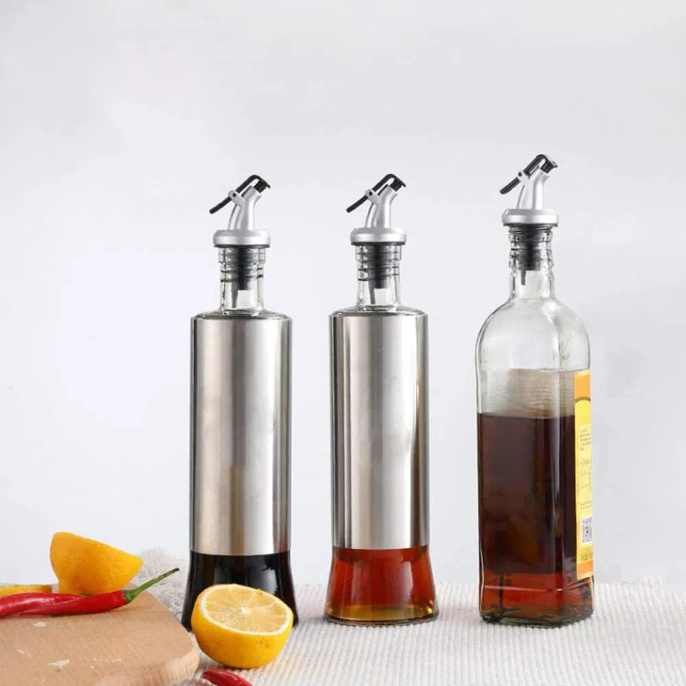 Wholesale Stainless Steel Leak-Proof Cooking Oil Vinegar Wine Liquor Whisky Dispenser Pourer Pour Spouts for Sale